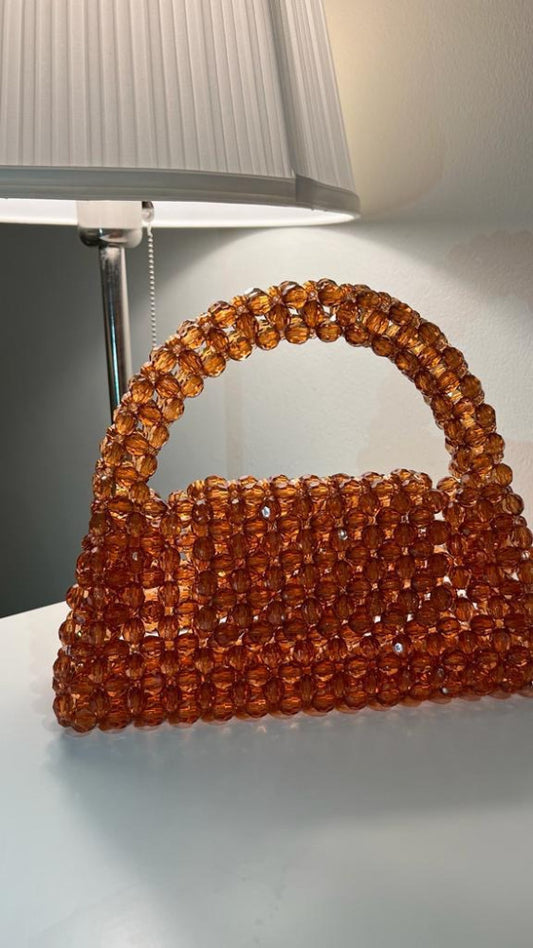 Luxury Orange Cristal Bag
