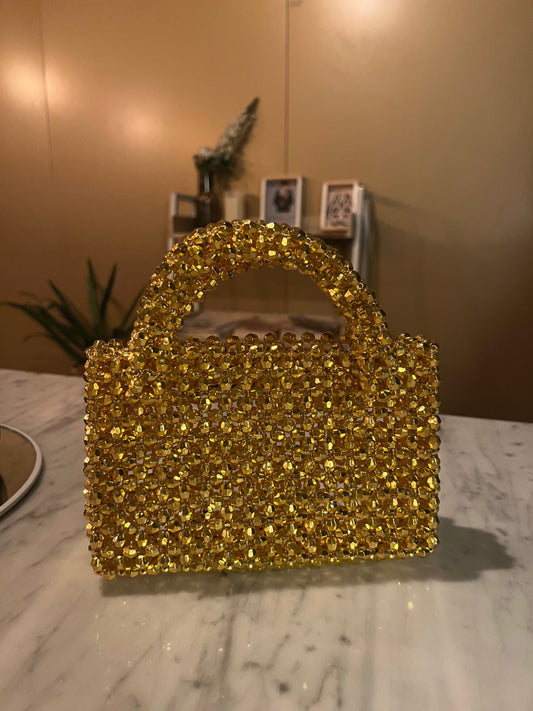 Luxury Golden Cristal Bag
