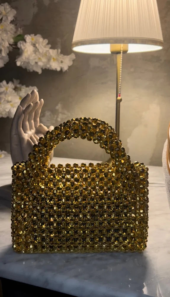 Luxury Golden Cristal Bag